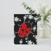 CARTE POSTALE COCCINELLE (Debout devant)