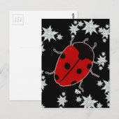 CARTE POSTALE COCCINELLE (Devant / Derrière)