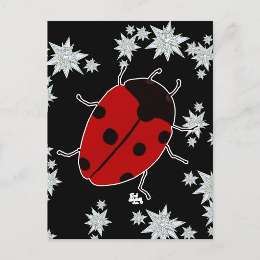 CARTE POSTALE COCCINELLE (Devant)