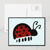 Carte Postale Coccinelle (Devant / Derrière)