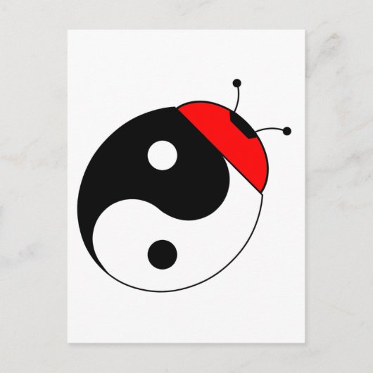 Carte Postale coccinelle harmonia (Devant)