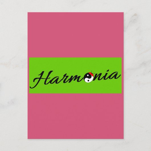 Carte Postale Coccinelle Harmonia zen (Devant)
