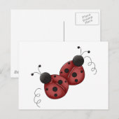 Carte Postale Coccinelles (Devant / Derrière)