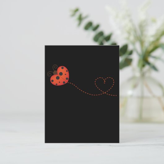 Carte Postale Coccinelles amoureuses coléoptères insectes femmes (Debout devant)