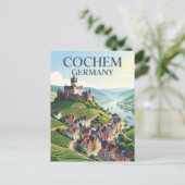 Carte Postale Cochem Allemagne (Debout devant)
