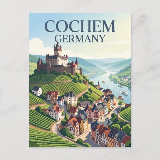 Carte Postale Cochem Allemagne (Devant)