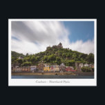 Carte Postale Cochem an der Mosel<br><div class="desc">Photo de paysage de la petite ville de Cochem sur les rives de la Moselle, une rivière à l'ouest de l'Allemagne, Europe.</div>