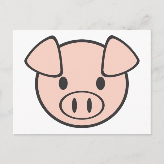 Carte Postale Cochon bébé (Devant)