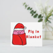 Carte Postale Cochon dans la couverture (Debout devant)