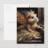 Carte Postale Cochon De Guinée Fée (Devant / Derrière)