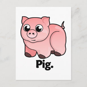 Carte Postale Cochon de porc.