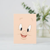 Carte Postale Cochon de porc souriant visage (Debout devant)