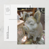 Carte Postale Cochon décoratif (Devant / Derrière)