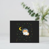 Carte Postale Cochon d'Inde dans l'espace | Astronomie mignonne (Debout devant)