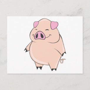 Carte Postale Cochon gras mignon