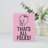 Carte Postale Cochon Porky Classique "C'est tout le monde !" (Debout devant)