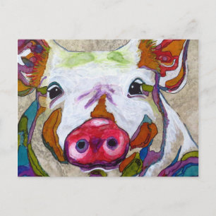 Carte Postale Cochon souriant !