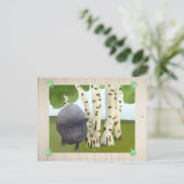 Carte Postale Cochon suspendu (Debout devant)