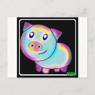 Carte Postale Cochon végétal