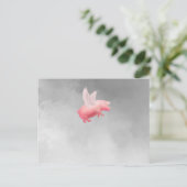 Carte Postale Cochon Volant (Debout devant)