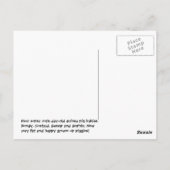 Carte Postale cochons (Dos)