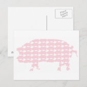 Carte Postale Cochons (Devant / Derrière)