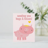 Carte Postale Cochons & Bisous - Saint Valentin de la classe de  (Debout devant)