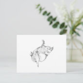 Carte postale cochons volants (Debout devant)