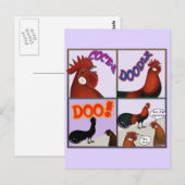 Carte Postale Cock-A-Doodle-Doo ! (Devant / Derrière)