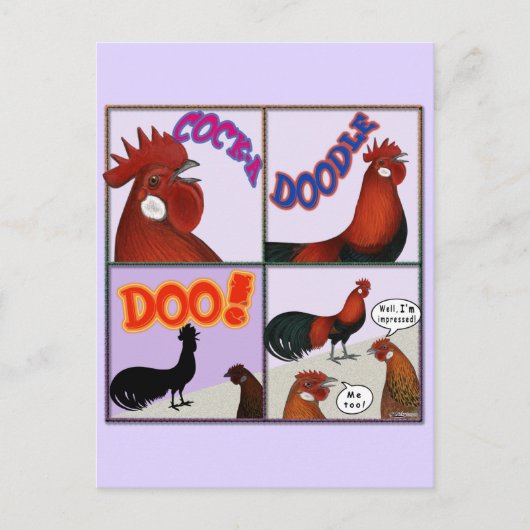 Carte Postale Cock-A-Doodle-Doo ! (Devant)