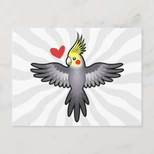Carte Postale Cockatiel Love