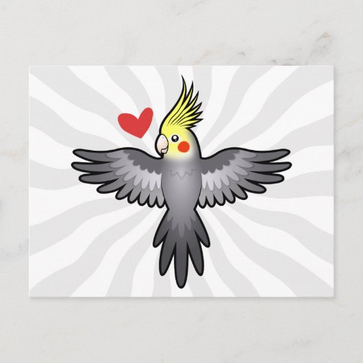 Carte Postale Cockatiel Love (Devant)