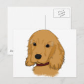 Carte Postale Cocker Spaniel (Devant / Derrière)