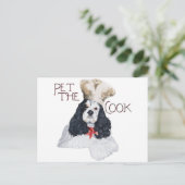 Carte Postale Cocker Spaniel Américain Chef (Debout devant)