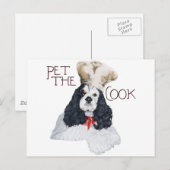 Carte Postale Cocker Spaniel Américain Chef (Devant / Derrière)