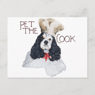 Carte Postale Cocker Spaniel Américain Chef