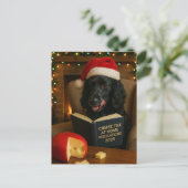 Carte Postale Cocker spaniel  'Cheese Tax' Christmas postcard (Debout devant)