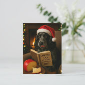 Carte Postale Cocker spaniel  'Cheese Tax' Christmas postcard (Debout devant)
