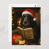 Carte Postale Cocker spaniel  'Cheese Tax' Christmas postcard (Devant / Derrière)