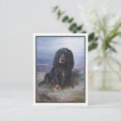 Carte Postale Cocker Spaniel dans les Highlands par Lilian Chevi (Debout devant)