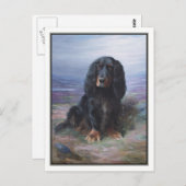 Carte Postale Cocker Spaniel dans les Highlands par Lilian Chevi (Devant / Derrière)