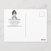 Carte postale Cocker Spaniel Moving Faire-part (Dos)