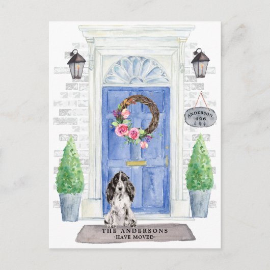 Carte postale Cocker Spaniel Moving Faire-part (Devant)