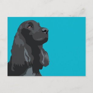 Carte Postale Cocker Spaniel - Noir - Modèles de race de base