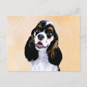 Carte Postale Cocker Spaniel (Parti) Peinture - Art Chien origin