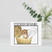 Carte Postale Cocker Spaniel Puppy ! (Debout devant)