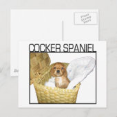 Carte Postale Cocker Spaniel Puppy ! (Devant / Derrière)