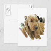 Carte postale Cocker Spaniel Puppy Chien (Devant / Derrière)