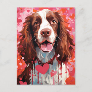 Carte Postale Cocker Spaniel Saint-Valentin