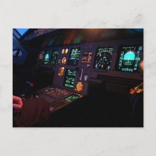 Carte Postale Cockpit Airbus